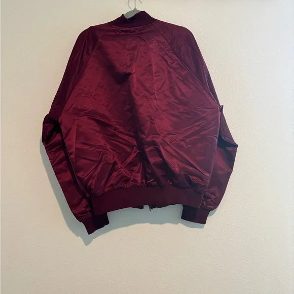 Ashley By 26 International Deep Red Bomber Jacket - Picture 3 of 4